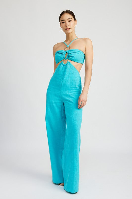 DOUBLE O RING CUT OUT JUMPSUIT Emory Park