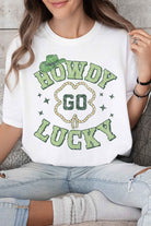 HOWDY GO LUCKY ST PATRICKS GRAPHIC TEE ALPHIA