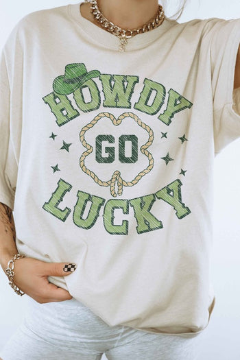 HOWDY GO LUCKY ST PATRICKS GRAPHIC TEE ALPHIA