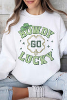 HOWDY GO LUCKY ST PATRICKS GRAPHIC SWEATSHIRT ALPHIA