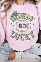 HOWDY GO LUCKY ST PATRICKS GRAPHIC SWEATSHIRT ALPHIA