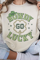 HOWDY GO LUCKY ST PATRICKS GRAPHIC SWEATSHIRT ALPHIA