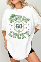 HOWDY GO LUCKY ST PATRICKS OVERSIZED GRAPHIC TEE ALPHIA