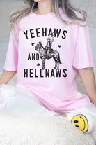 YEE HAWS AND HELL NAWS COUNTRY OVERSIZED TEE ALPHIA