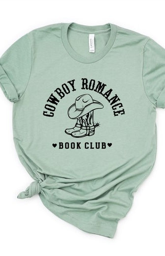 Cowboy Romance Book Club Graphic Tee Ocean and 7th