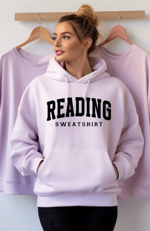 Reading Sweatshirt Graphic Hoodie Ocean and 7th