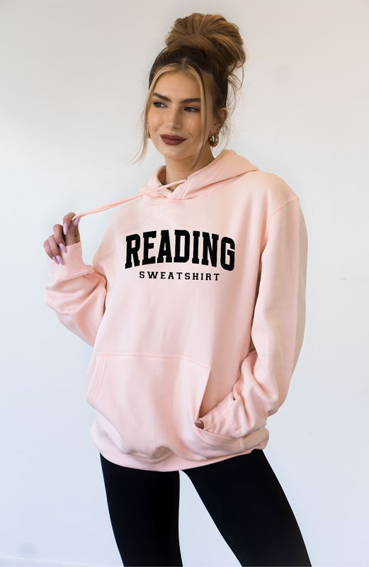 Reading Sweatshirt Graphic Hoodie Ocean and 7th