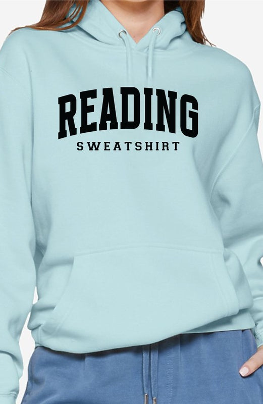 Reading Sweatshirt Graphic Hoodie Ocean and 7th