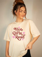 Hot Girls Read Graphic Tee Ocean and 7th