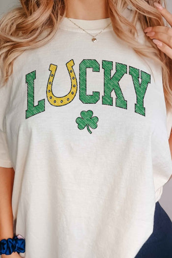 LUCKY CHARM ST PATRICKS GRAPHIC TEE ALPHIA