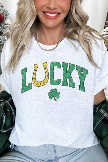 LUCKY CHARM ST PATRICKS OVERSIZED TEE ALPHIA