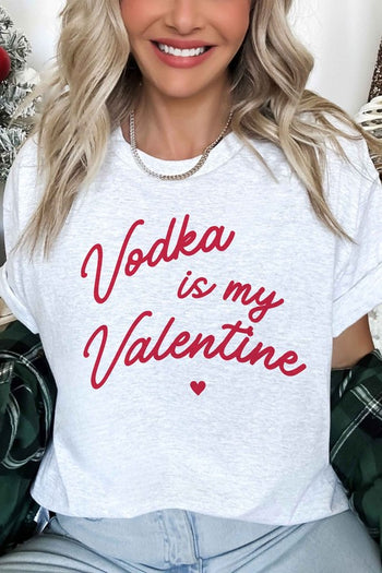 VODKA IS MY VALENTINE OVERSIZED TEE ALPHIA