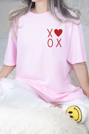 XOXO VALENTINES POCKET OVERSIZED TEE ALPHIA