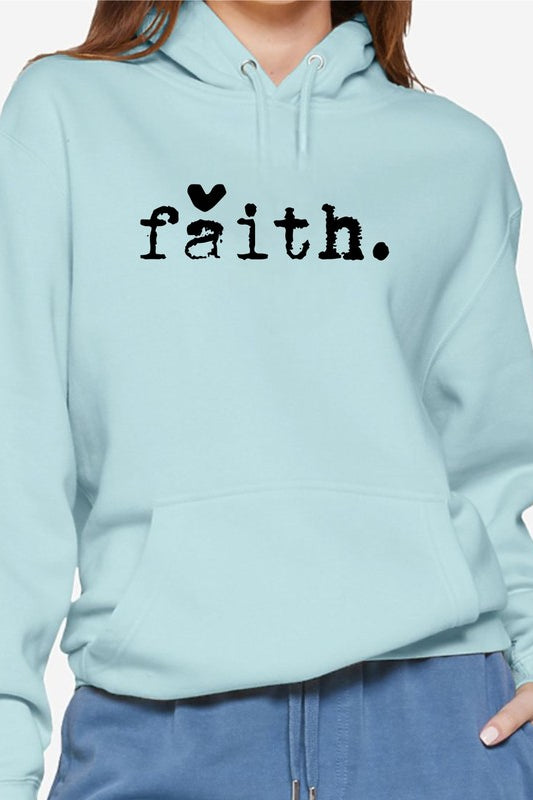 Faith Graphic Hoodie Ocean and 7th