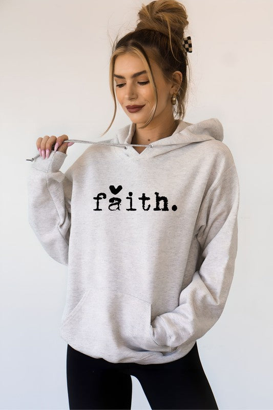 Faith Graphic Hoodie Ocean and 7th