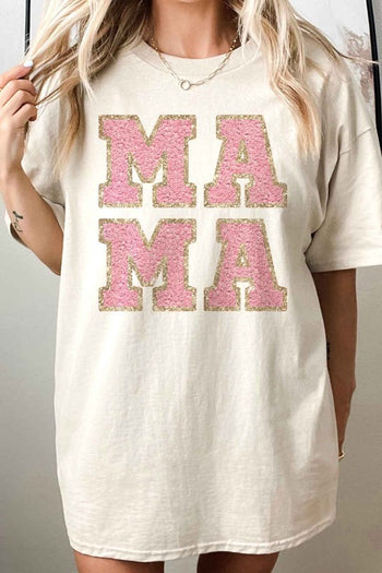 MAMA OVERSIZED GRAPHIC TEE ROSEMEAD LOS ANGELES CO