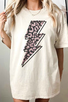 LEOPARD LIGHTNIGN OVERSIZED GRAPHIC TEE ROSEMEAD LOS ANGELES CO