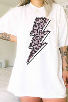 LEOPARD LIGHTNIGN OVERSIZED GRAPHIC TEE ROSEMEAD LOS ANGELES CO