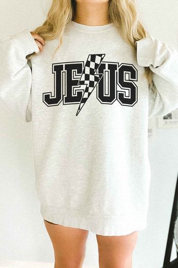 JESUS LIGHTNING OVERSIZED SWEATSHIRT ALPHIA