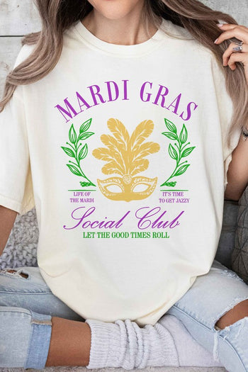 MARDI GRAS SOCIAL CLUB GRAPHIC TEE ALPHIA