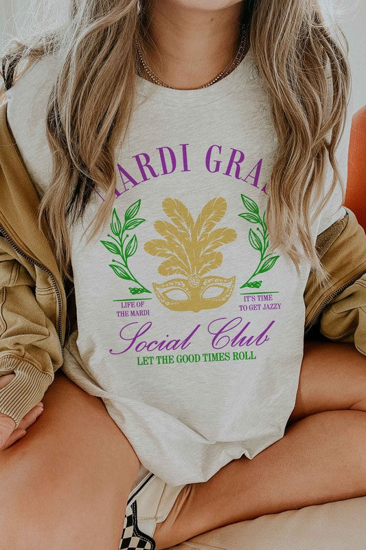 MARDI GRAS SOCIAL CLUB GRAPHIC TEE ALPHIA