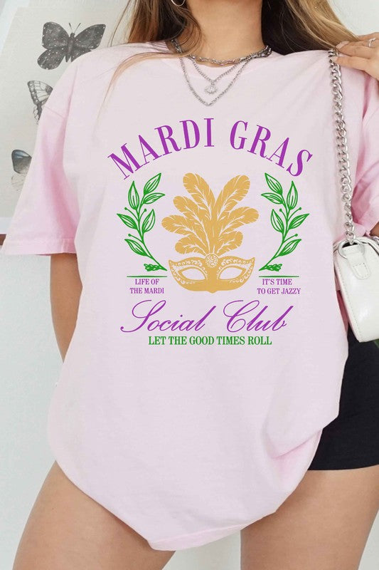 MARDI GRAS SOCIAL CLUB GRAPHIC TEE ALPHIA