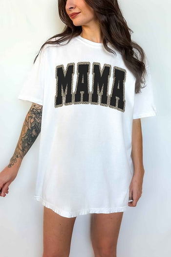 LEOPARD MAM OVERSIZED TEE ALPHIA