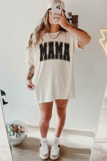 LEOPARD MAM OVERSIZED TEE ALPHIA