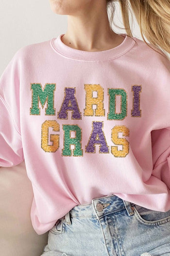 MARDI GRAS GRAPHIC SWEATSHIRT ALPHIA