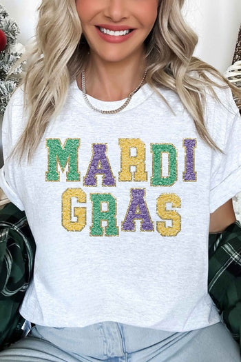 MARDI GRAS GRAPHIC OVERSIZED TEE ALPHIA