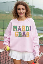 MARDI GRAS GRAPHIC OVERSIZED SWEATSHIRT ALPHIA