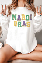 MARDI GRAS GRAPHIC OVERSIZED SWEATSHIRT ALPHIA