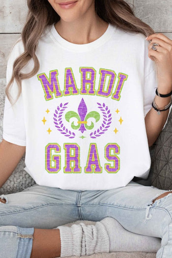 MARDI GRAS PARTY GRAPHIC TEE ALPHIA