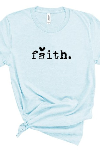 Faith Heart Graphic Tee Ocean and 7th