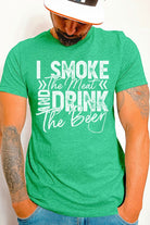 St Patricks Day Smoke The Meat Drink The Beer Tee Cali Boutique