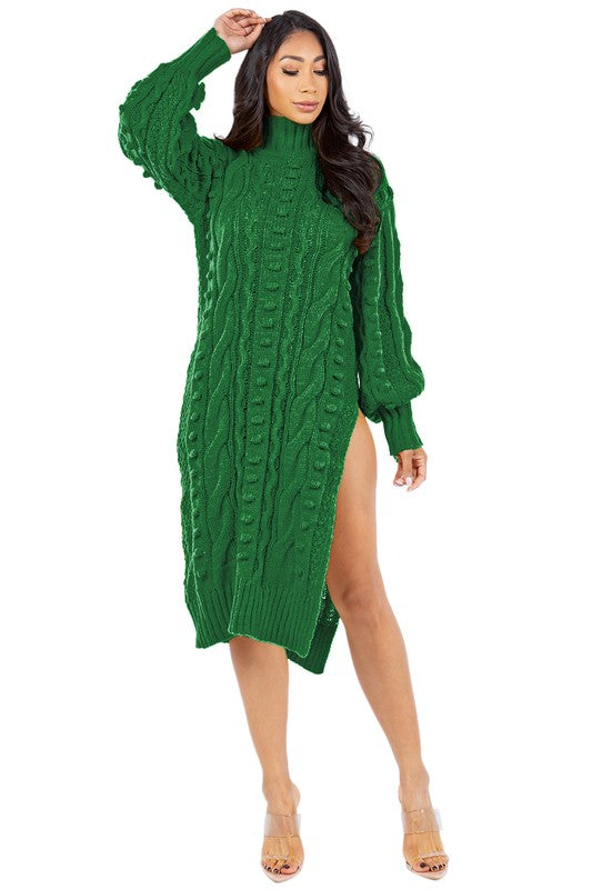 WOMEN FASHION SWEATER DRESS By Claude