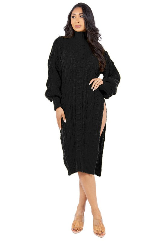 WOMEN FASHION SWEATER DRESS By Claude