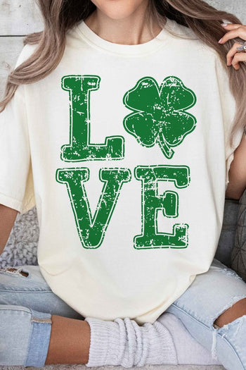 ST PATRICKS CLOVER LOVE GRAPHIC TEE ALPHIA