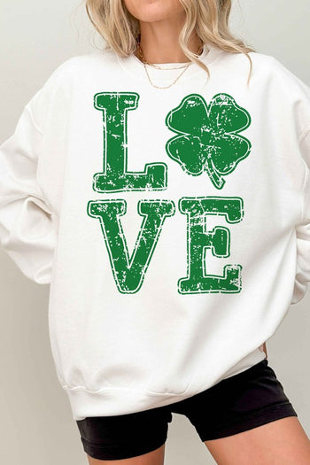 ST PATRICKS CLOVER LOVE OVERSIZED SWEATSHIRT ALPHIA