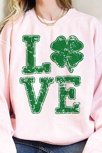 ST PATRICKS CLOVER LOVE OVERSIZED SWEATSHIRT ALPHIA