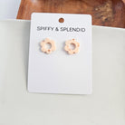 Flower Studs - Peach Spiffy & Splendid