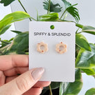 Flower Studs - Peach Spiffy & Splendid