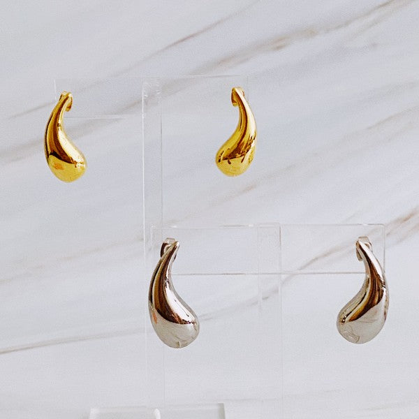 So Solid Mini Teardrop Earrings Ellison and Young