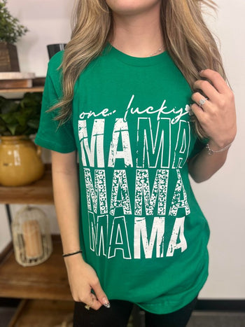 One Lucky Mama Tee Ask Apparel