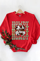 Howdy Western Graphic Fleece Sweatshirts Color Bear