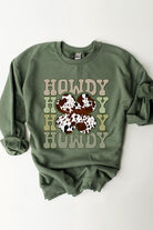 Howdy Western Graphic Fleece Sweatshirts Color Bear