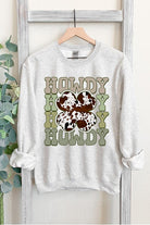 Howdy Western Graphic Fleece Sweatshirts Color Bear