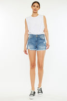 High Rise Mom Shorts Kan Can USA