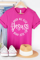 Easter Tee Jesus Over All Else Circle Cali Boutique