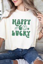 Happy Go Lucky St Patrick's Day Graphic Tee Wild Voices